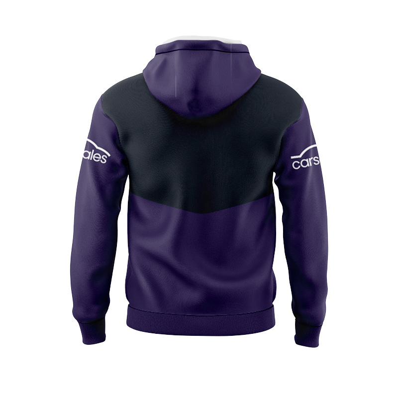 NRL Melbourne Storm 2025 Media Black Purple Sport Hoodie