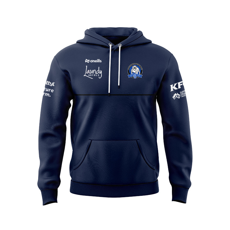 NRL Canterbury-Bankstown Bulldogs 2025 Navy Media Sport Hoodie