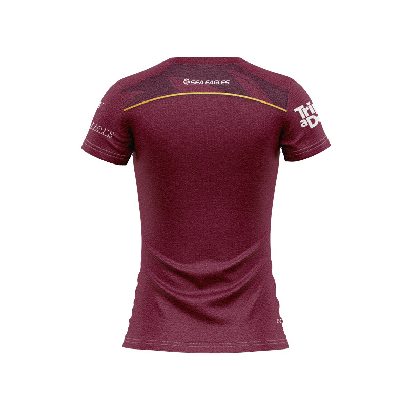 Women's NRL Manly Warringah Sea Eagles 2025 Maroon Media Jersey