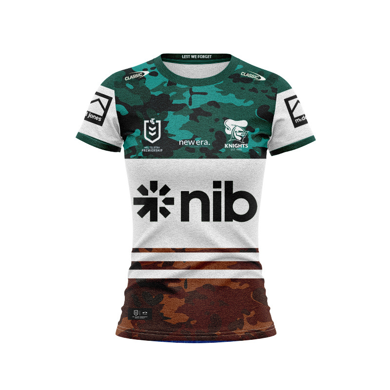Women's NRL Newcastle Knights 2025 Anzac Jersey