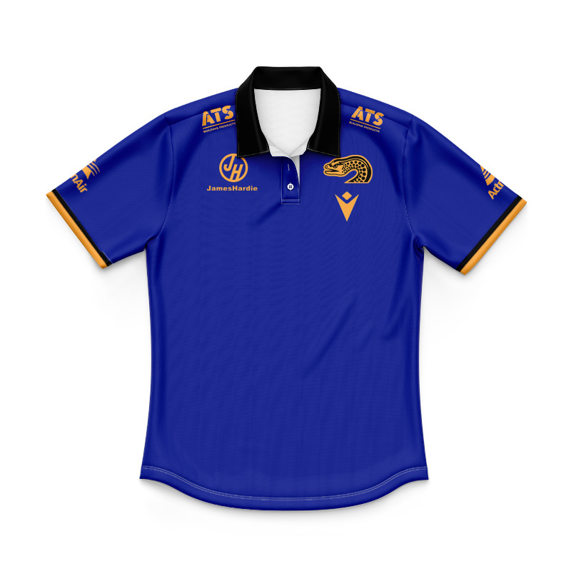 Kid's NRL Parramatta Eels 2025 Rugby Run Out Polo Jersey