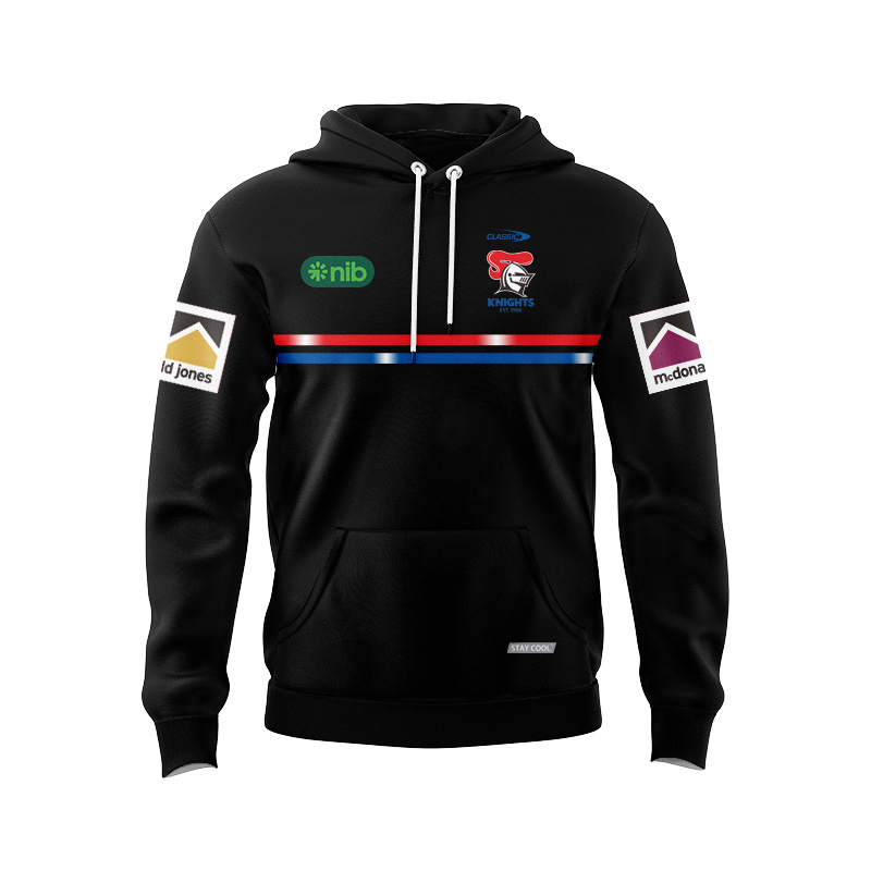NRL Newcastle Knights 2025 Media Sport Hoodie