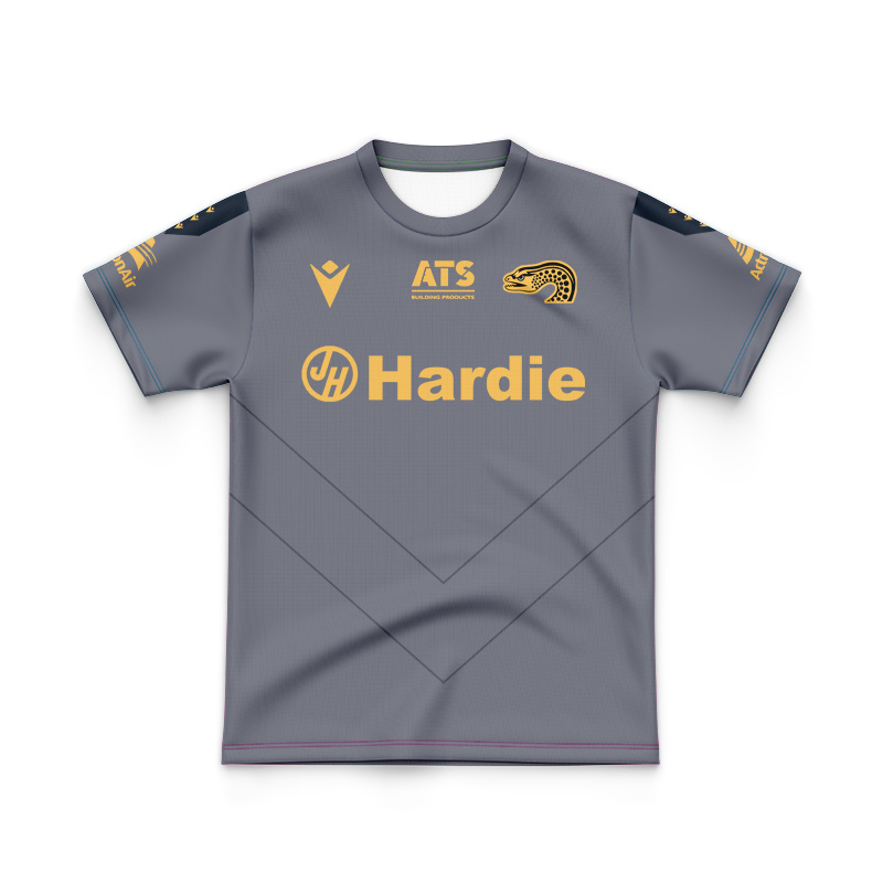 Kid's NRL Parramatta Eels 2025 Grey Training Jersey