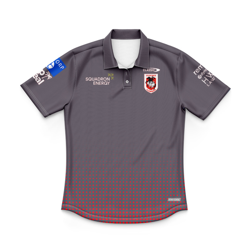 Kid's NRL St George Illawarra Dragons 2025 Team Polo Jersey