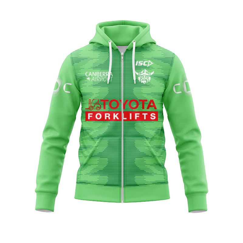 NRL Canberra Raiders 2025 Envy Training Zipper Hoodie