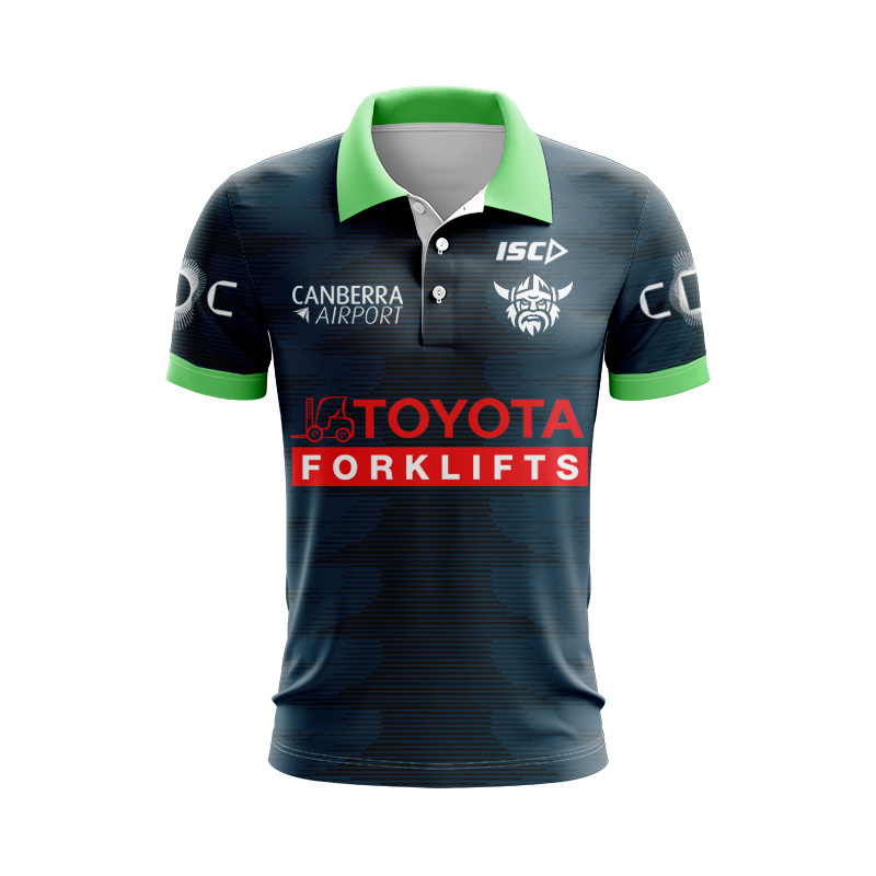 NRL Canberra Raiders 2025 Jungle Training Polo Shirt