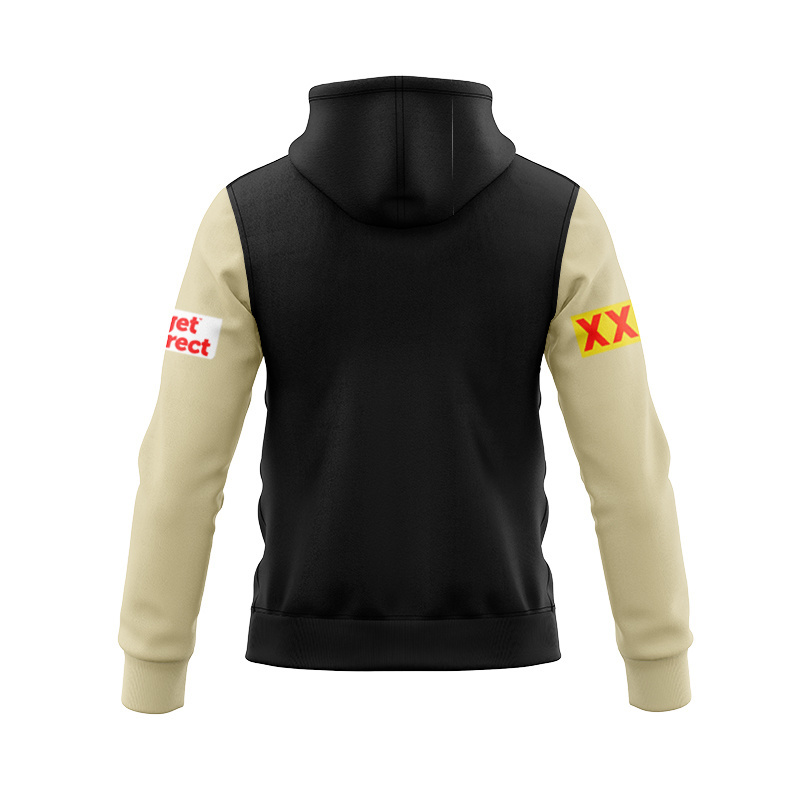 NRL Dolphins 2025 Black Players Media Zipper Hoodie