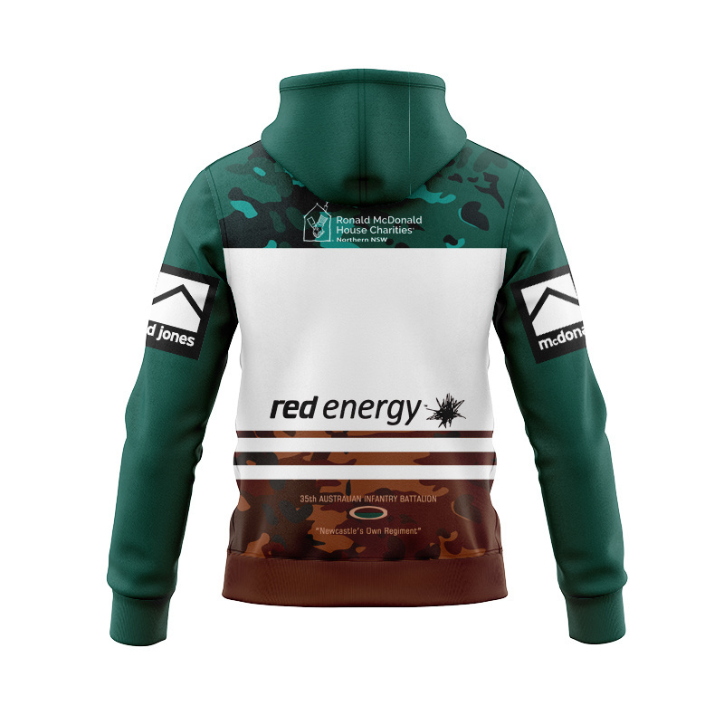 NRL Newcastle Knights 2025 Anzac Zipper Hoodie