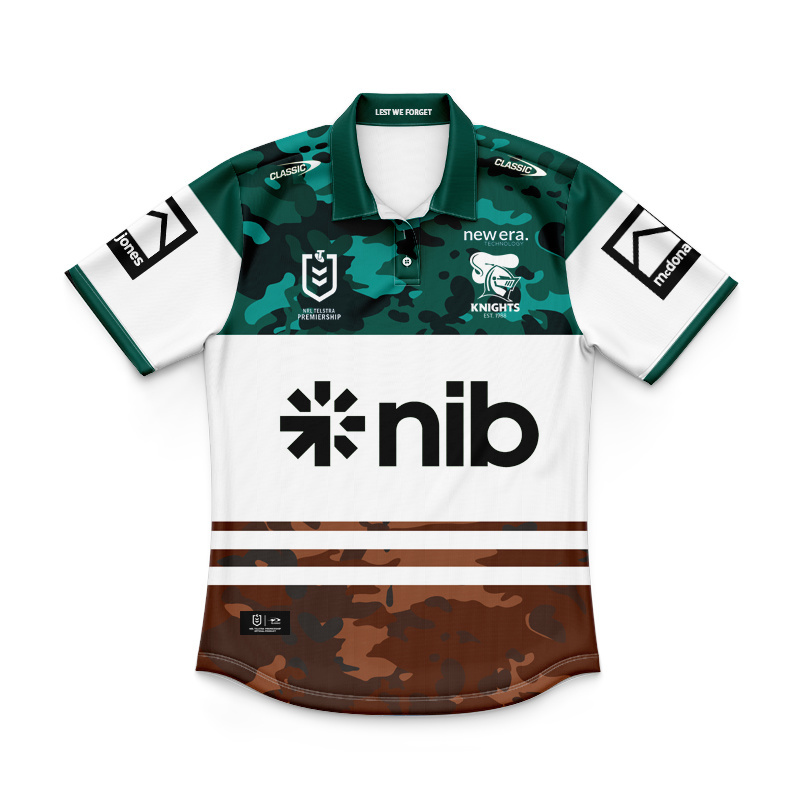 Kid's NRL Newcastle Knights 2025 Anzac Polo Shirt