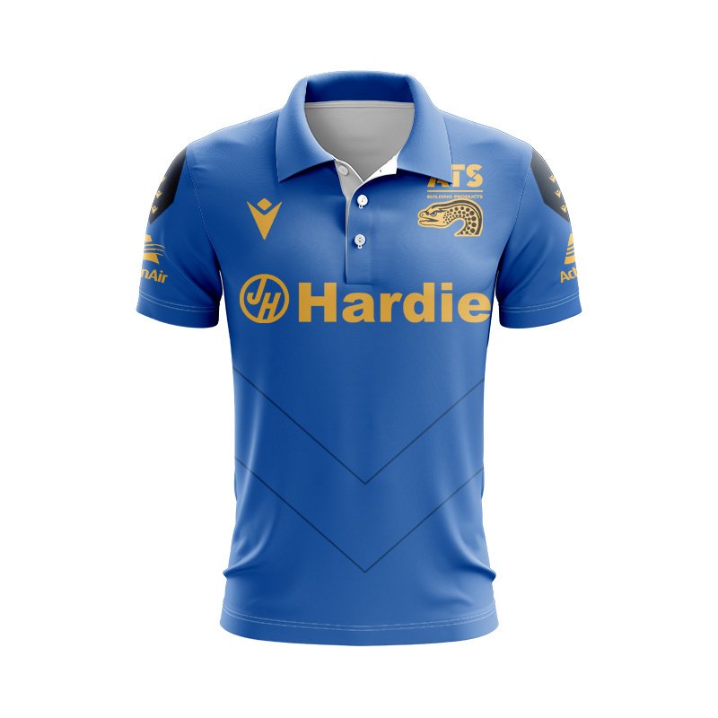 NRL Parramatta Eels 2025 Blue Training Polo Shirt