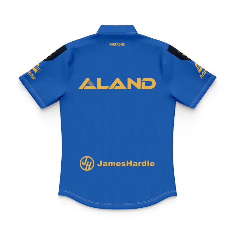 Kid's NRL Parramatta Eels 2025 Blue Training Polo Jersey