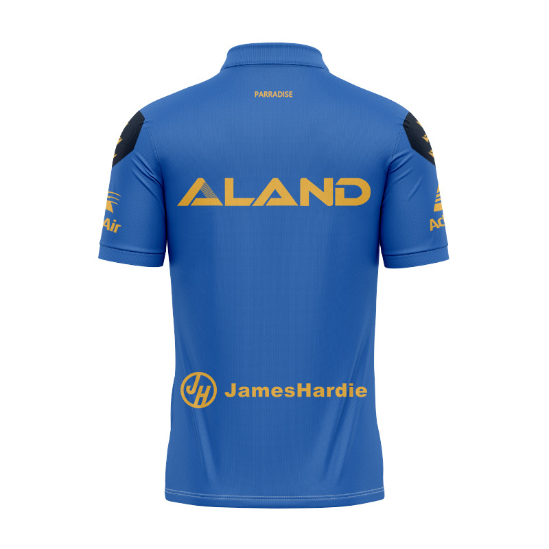 NRL Parramatta Eels 2025 Blue Training Polo Shirt