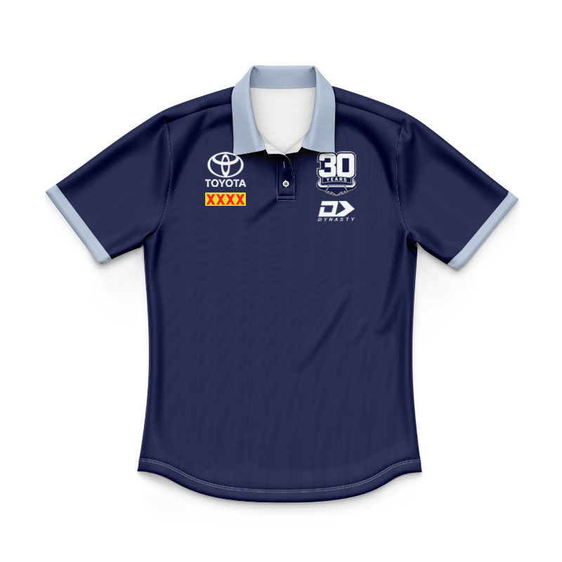 Kid's NRL North Queensland Cowboys 2025 Media Polo Jersey