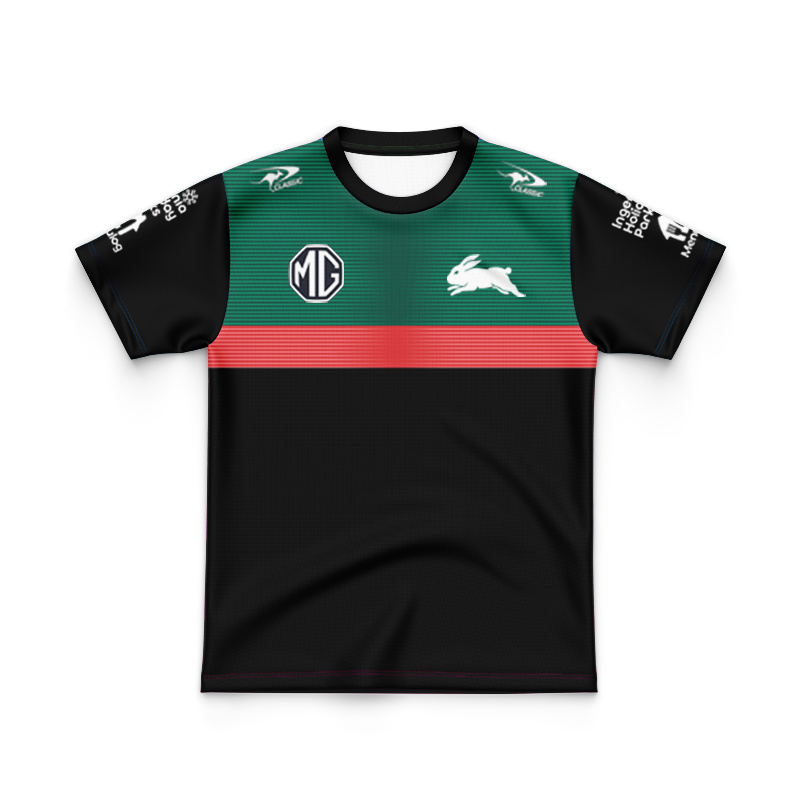 Kid's NRL South Sydney Rabbitohs 2025 Black Players Jersey