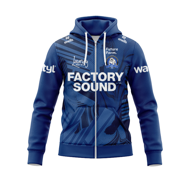 NRL Canterbury-Bankstown Bulldogs 2025 Coaches Training Zipper Hoodie