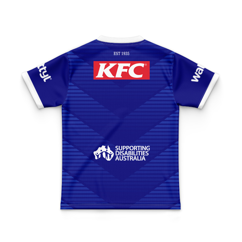 Kid's NRL Canterbury-Bankstown Bulldogs 2025 Warm Up Jersey