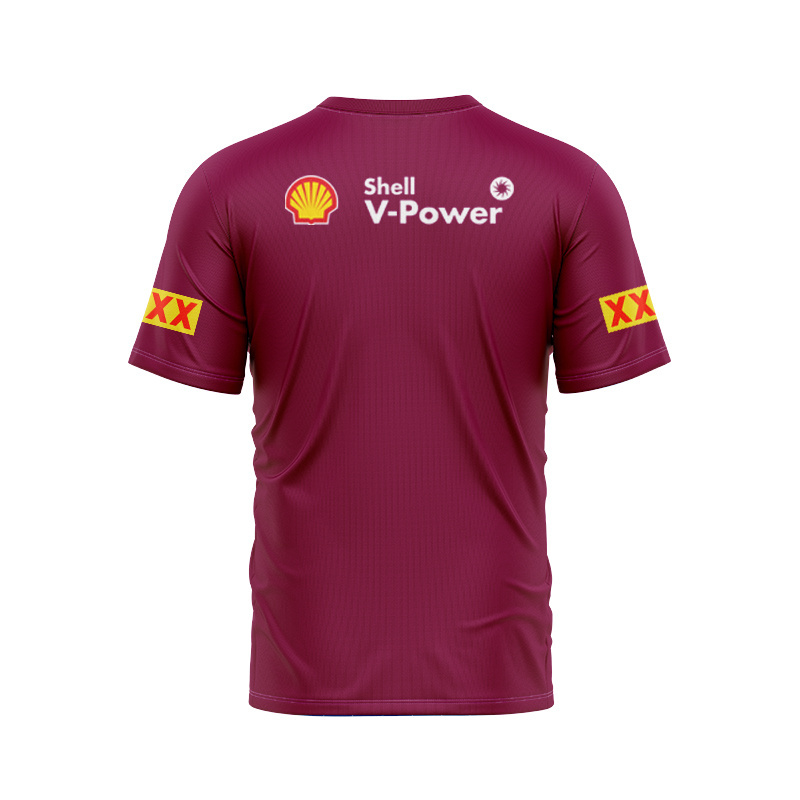 QLD Maroons 2025 Training Polo Team Black T-shirt