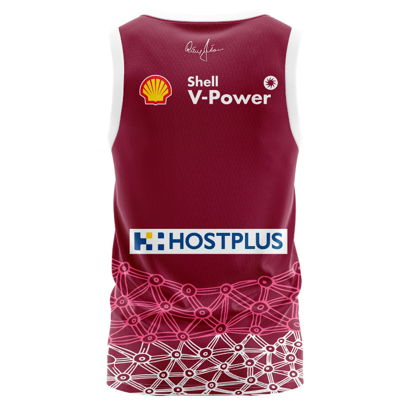 QLD Maroons 2025 Indigenous Burgundy Singlet