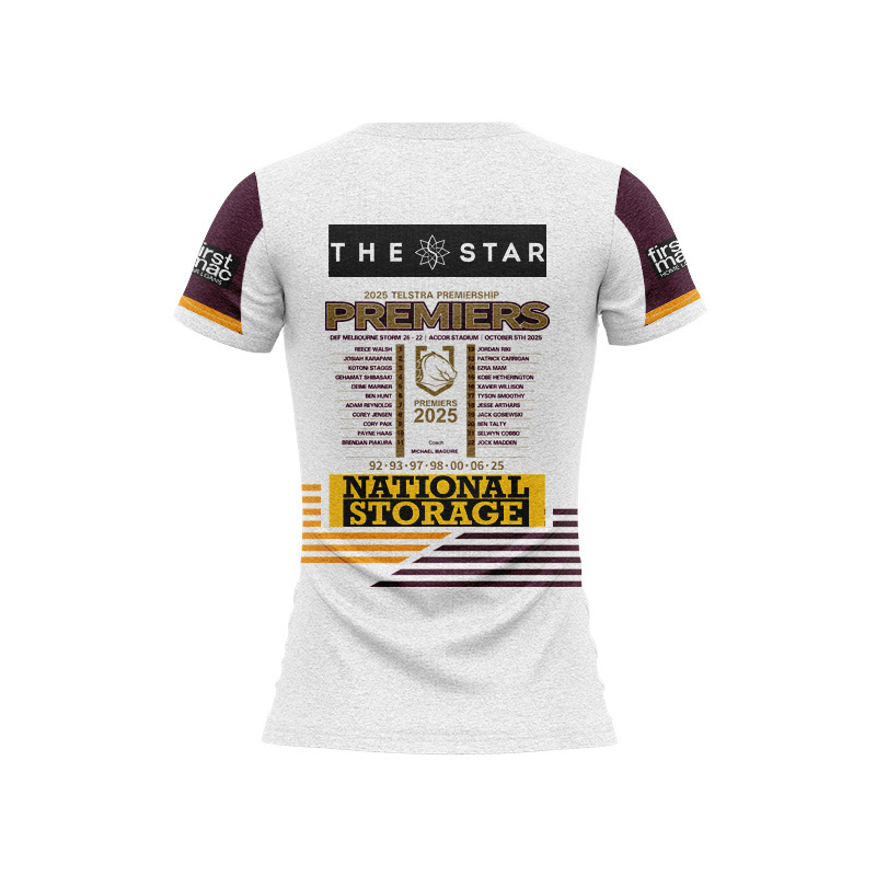 Women's NRL Brisbane Broncos 2025 Premiers Jersey