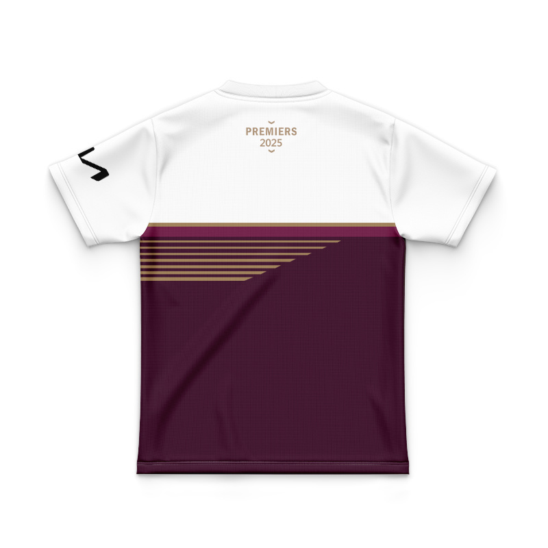 Kid's NRL Brisbane Broncos 2025 Premiers Brown Jersey