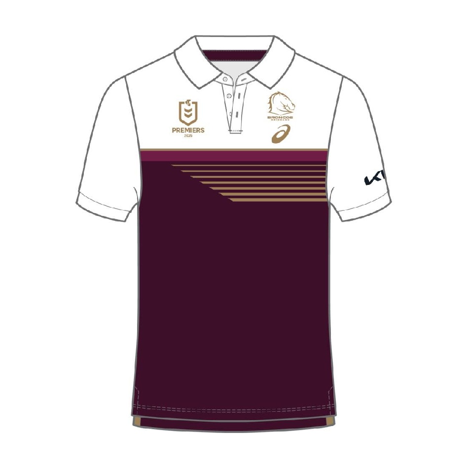NRL Brisbane Broncos 2025 Premiers Polo Jersey