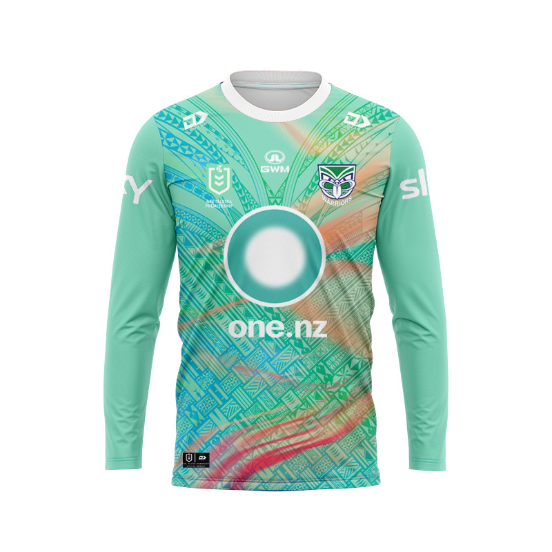NRL New Zealand Warriors 2025 Dynasty Pasifika Long Sleeve Jersey