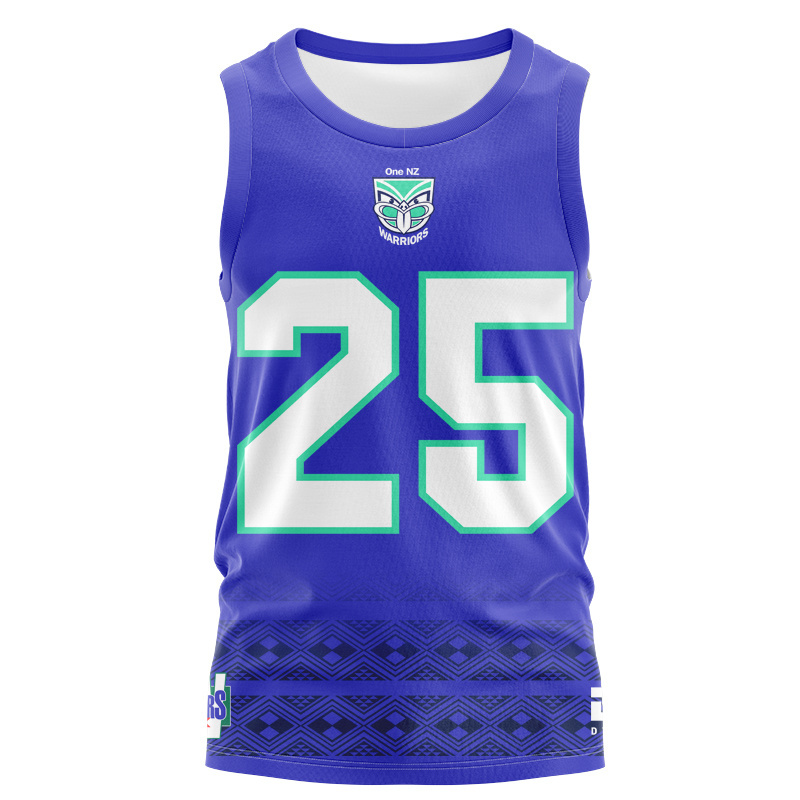 New Zealand Warriors 2025 Dynasty Las Vegas Singlet