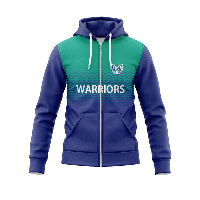 NRL New Zealand Warriors 2025 Bleacher Adults Tech Zipper Hoodie
