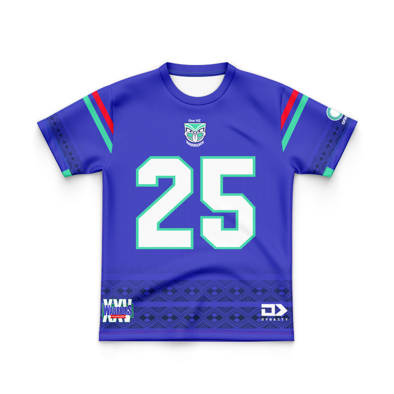 Kid's New Zealand Warriors 2025 Dynasty Las Vegas Jersey