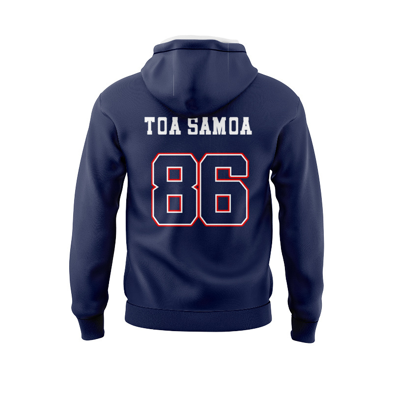 Toa Samoa Rugby League 2025 Oversized Navy Sport Hoodie