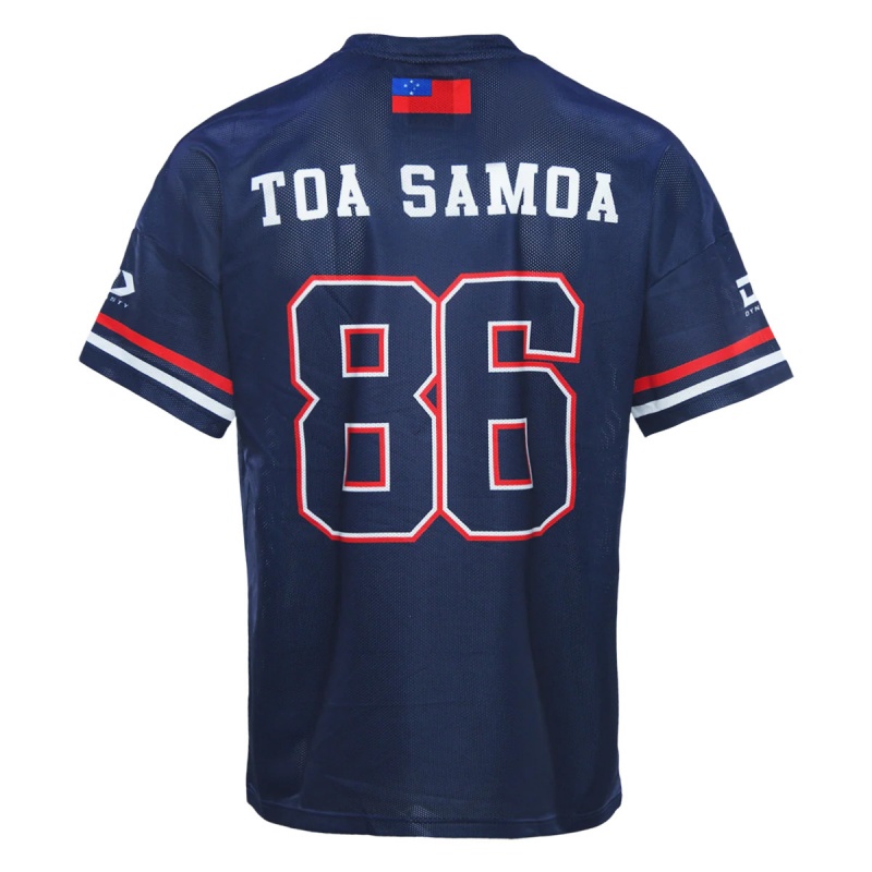 Toa Samoa Rugby League 2025 Oversized Navy T-shirt