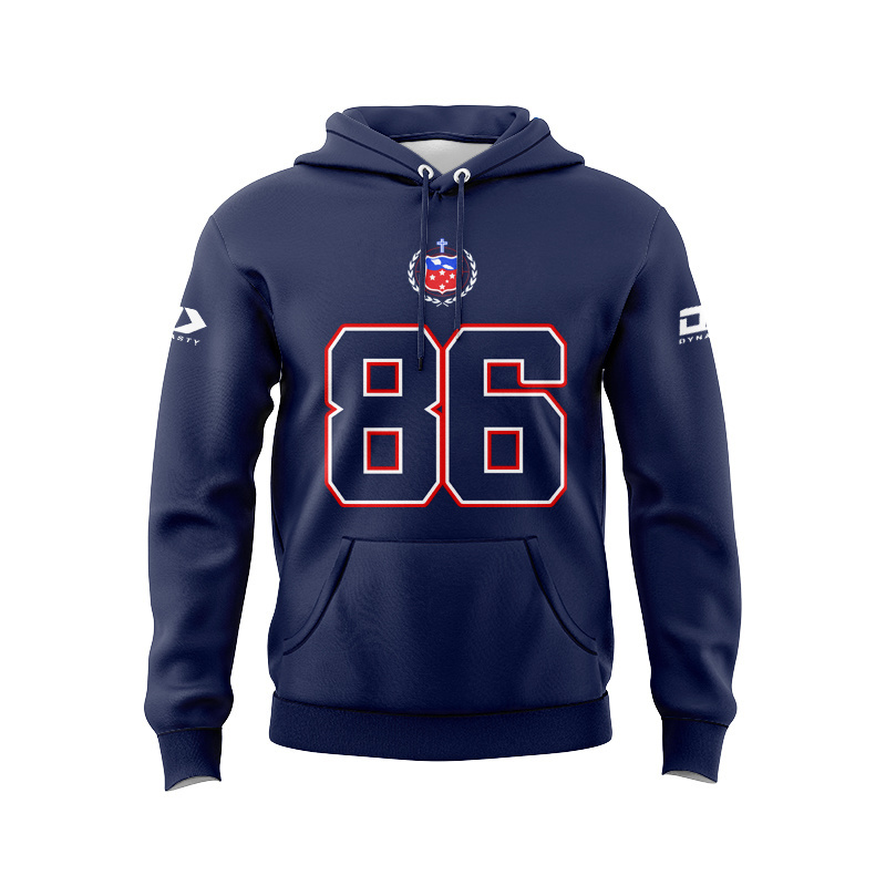 Toa Samoa Rugby League 2025 Oversized Navy Sport Hoodie