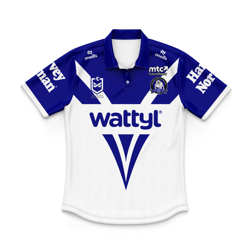 Kid's NRL Canterbury-Bankstown Bulldogs 2025 NRLW Polo Jersey