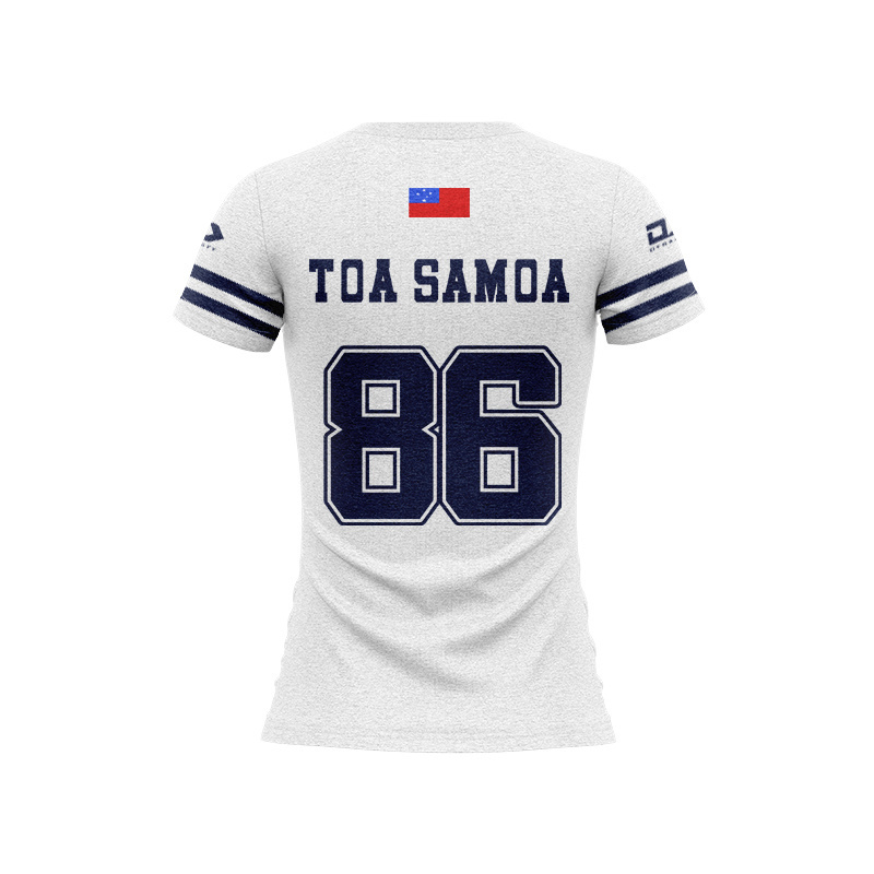 Women's Toa Samoa Rugby League 2025 Oversized White Jersey