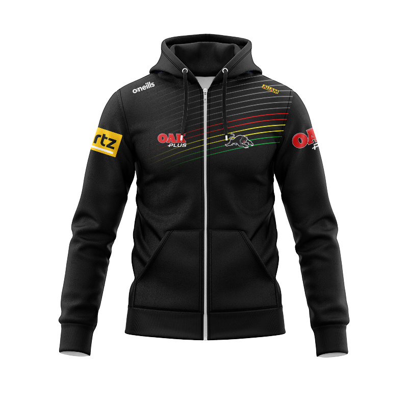 NRL Penrith Panthers 2023 Media Zipper Hoodie