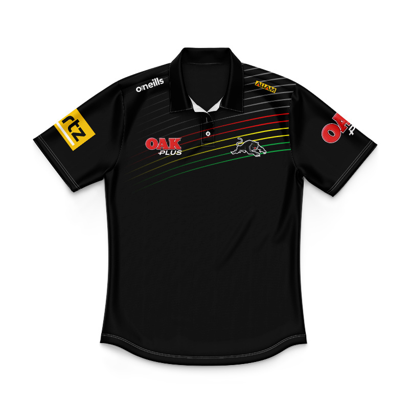 Kid's NRL Penrith Panthers 2023 Media Polo Jersey