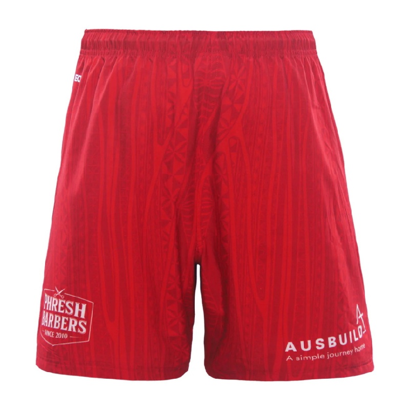 Tonga Rugby League 2025 Red GYM Shorts