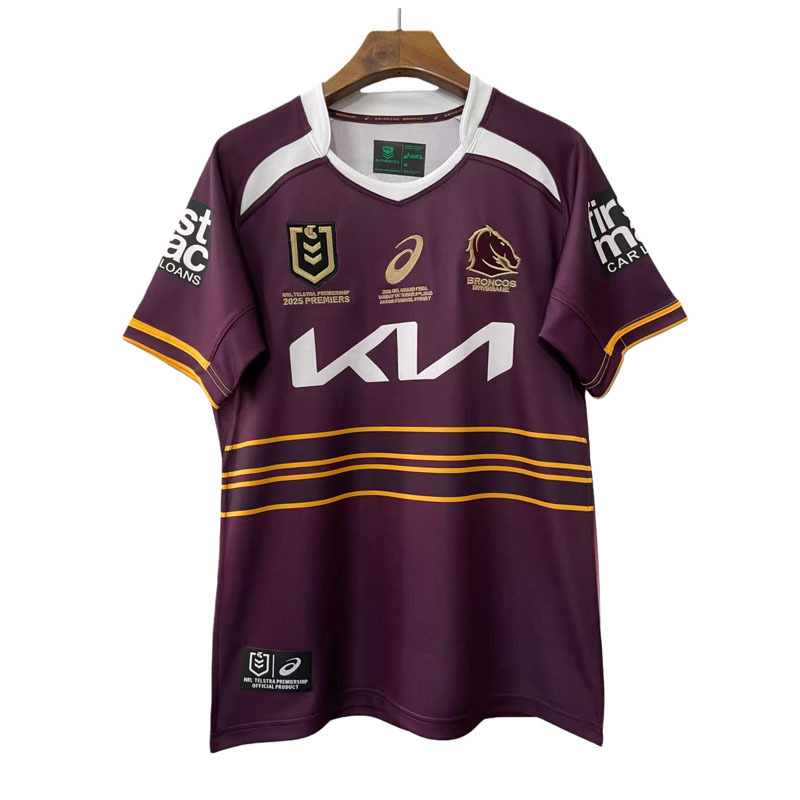 NRL Brisbane Broncos 2025 Premiers Home Jersey