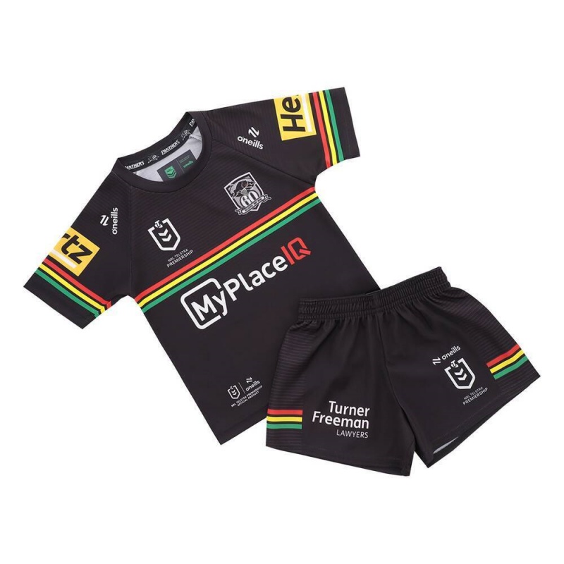 Kid's NRL Penrith Panthers 2026 Home Jersey+Shorts