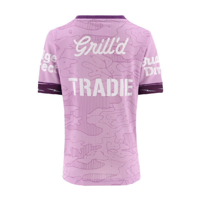 Kid's NRL Melbourne Storm 2026 Lilac Training Jersey