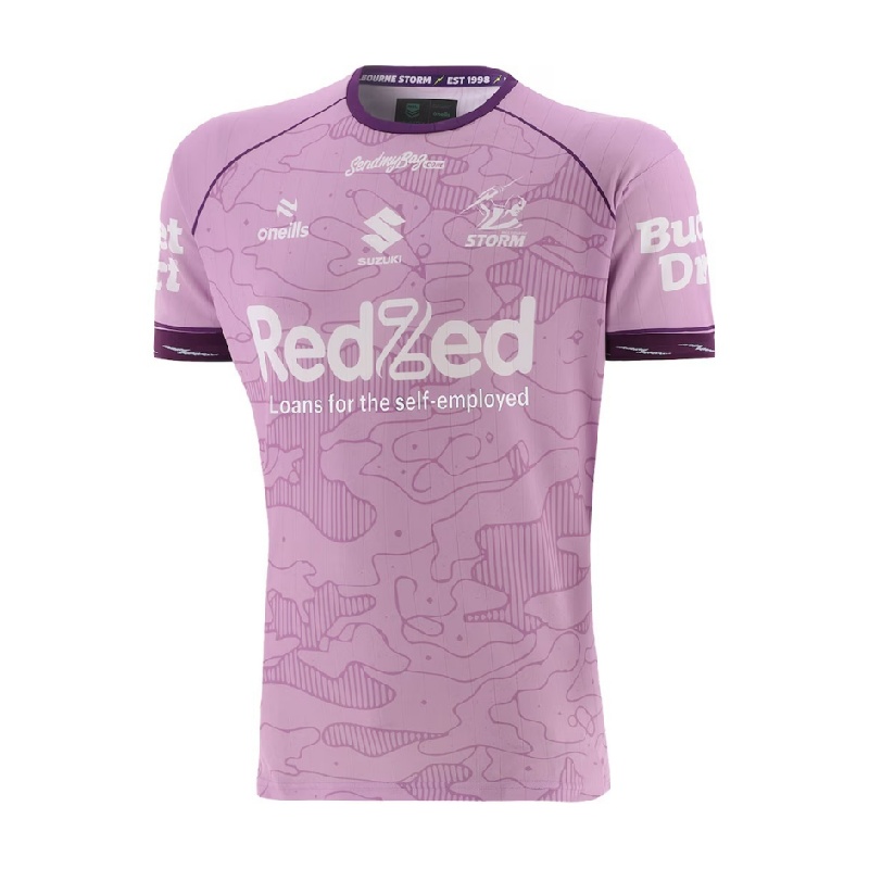 NRL Melbourne Storm 2026 Lilac Training Jersey