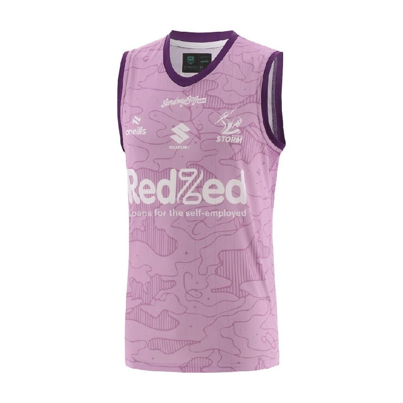 NRL Melbourne Storm 2026 Lilac Training Singlet