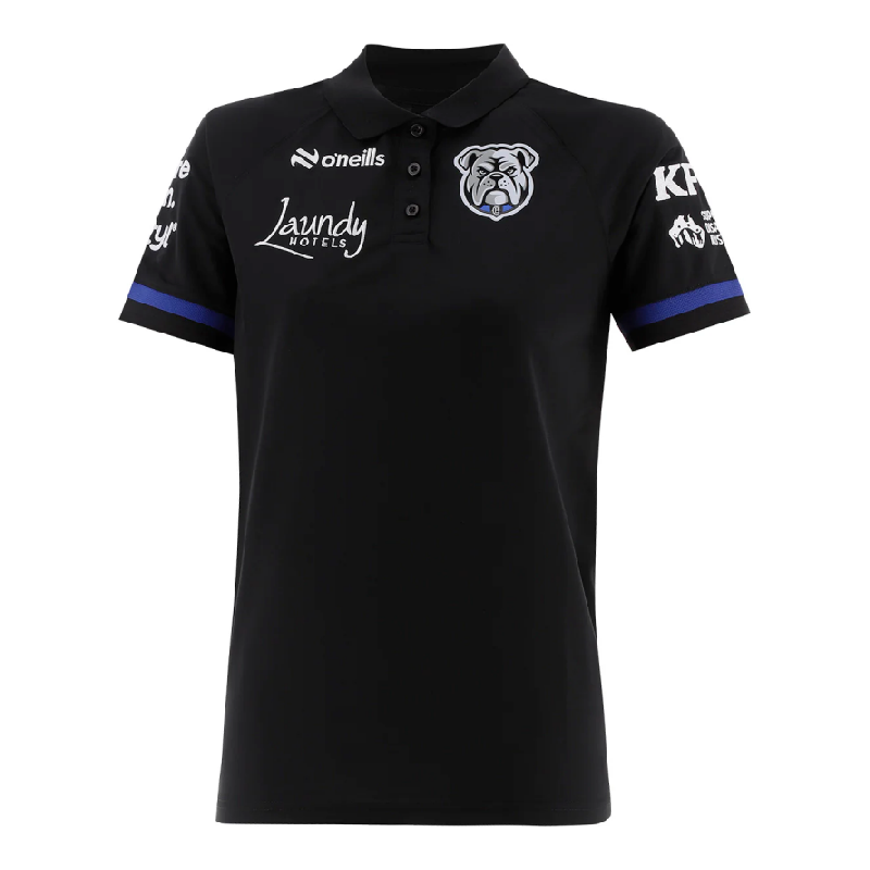 Women's NRL Canterbury-Bankstown Bulldogs 2026 Black Media Polo Shirt