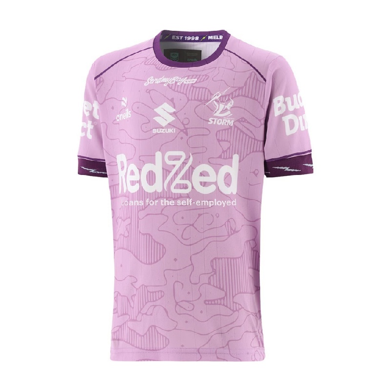 Kid's NRL Melbourne Storm 2026 Lilac Training Jersey