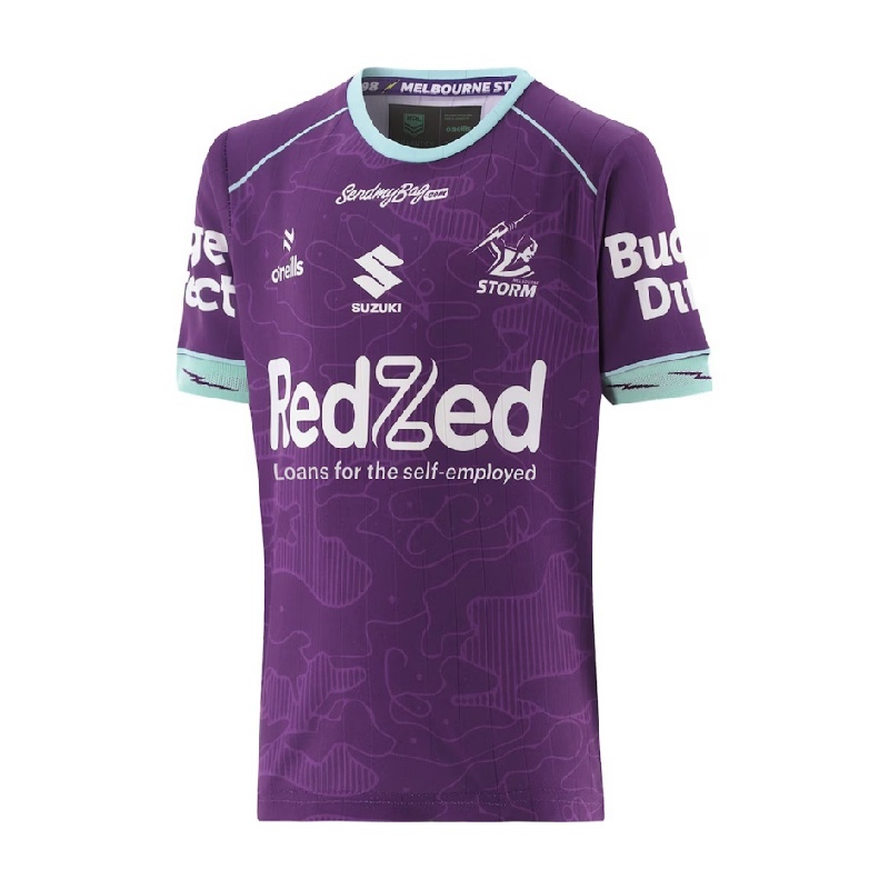 Kid's NRL Melbourne Storm 2026 Purple Training Jersey