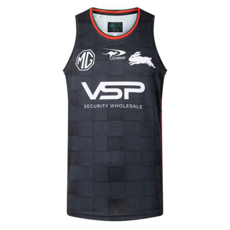 NRL South Sydney Rabbitohs 2026 Black Training Singlet