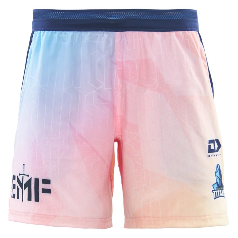 NRL Gold Coast Titans 2026 Sunset Gym Short