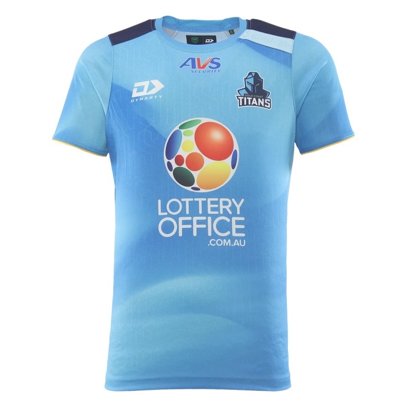 NRL Gold Coast Titans 2026 Cyan Training Jersey