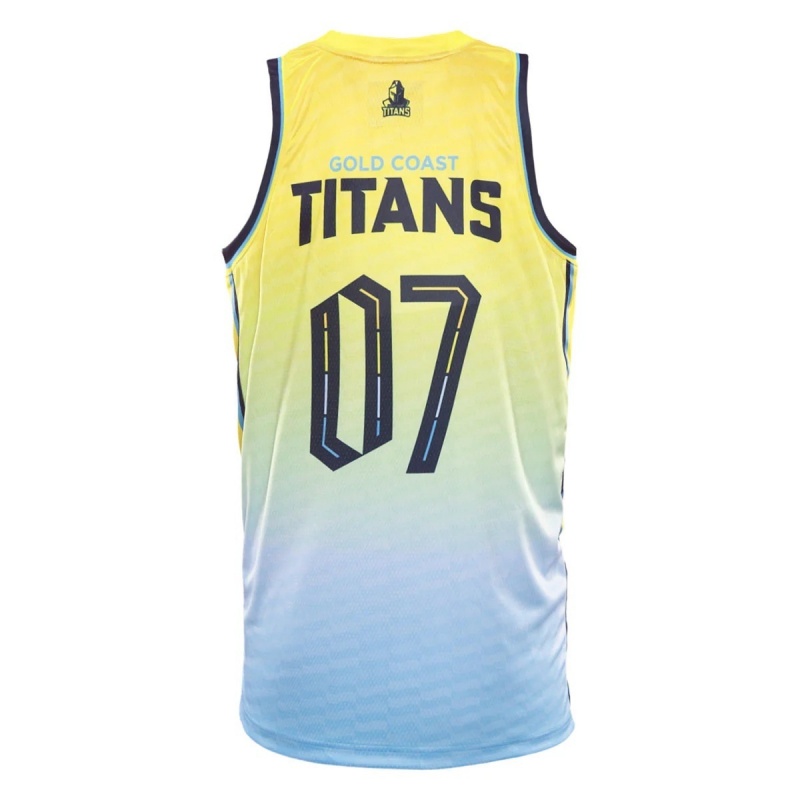 NRL Gold Coast Titans 2026 Basketball Singlet