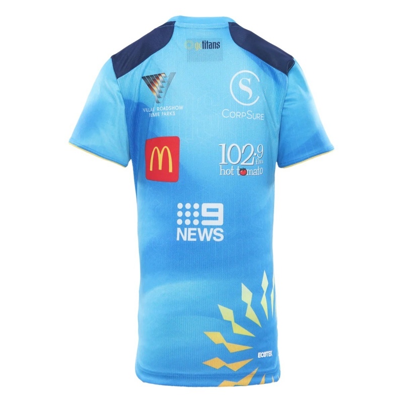 NRL Gold Coast Titans 2026 Bold Cyan Training Jersey